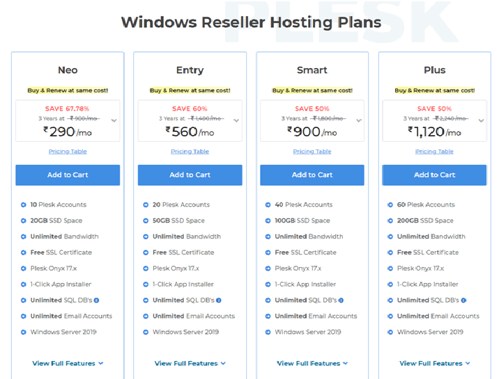 Windows Reseller Hosting